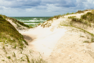 Sand dunes on the Baltic sea