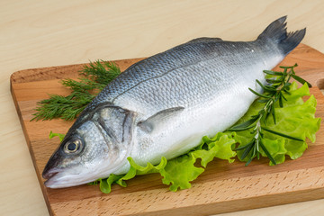 Raw seabass