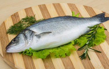 Raw seabass