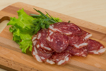 Sliced salami