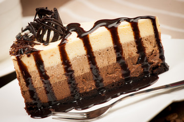 Chocolate cake with syrup