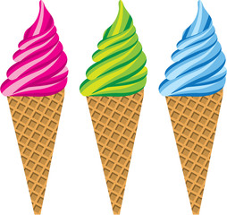 Ice Cream cones vector