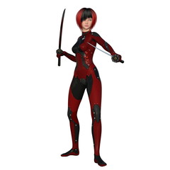 Obraz premium 女性剣士