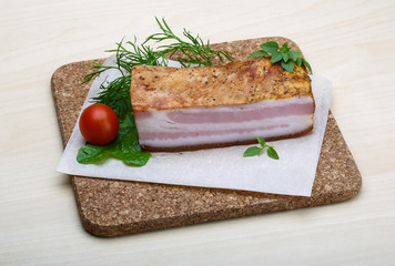 Raw bacon