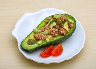 Tuna and avocado