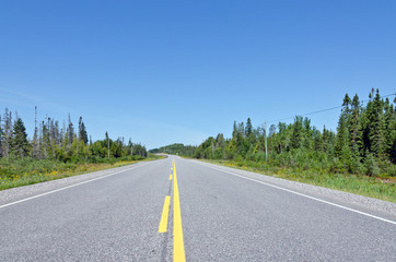 TransCanada highway along Superior Lake shore