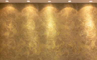 Golden texture background lighting lamps