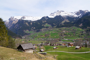 Fototapeta na wymiar Lauterbrunnen in Switzerland.
