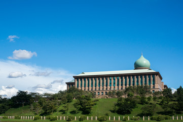 Prime Minister Office, Putrajaya, Malaysia during hot sunny day