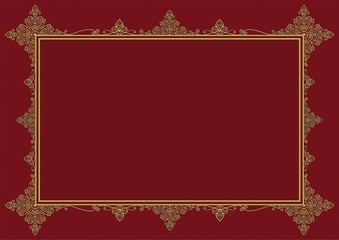 Burgundy Vintage Frame