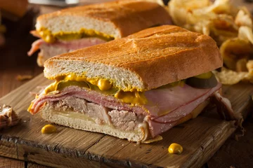 Foto op Plexiglas Homemade Traditional Cuban Sandwiches © Brent Hofacker