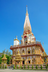 Fototapeta na wymiar Wat Chalong temple in Phuket, Thailand