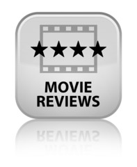 Movie reviews white square button