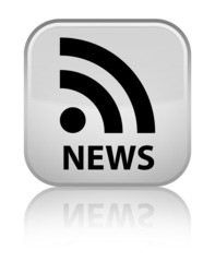 News (RSS icon) white square button