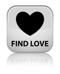 Find love white square button