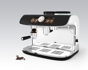 Espresso coffee machine with clipping path. 