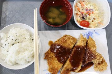 Teriyaki chicken rice.