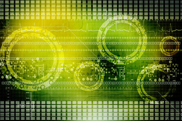 Background conceptual image of digital 3d icons