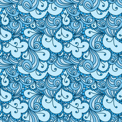 Abstract seamless doodle pattern