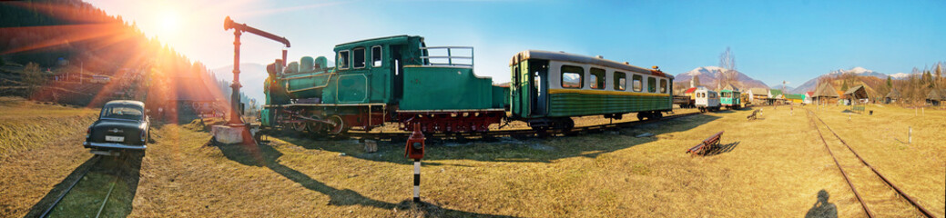 Carpathian vintage train
