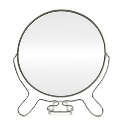 Fototapeta premium round mirror on white