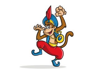 monkey dance character image vector