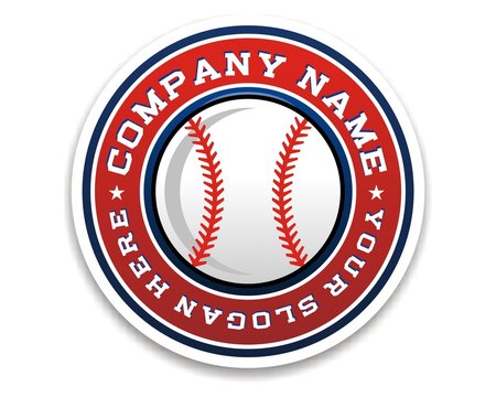 baseball sport logo image vector