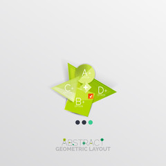 Modern abstract geometric info banner