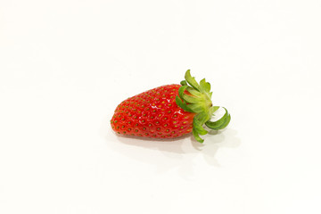 Fresh strawberry isolated on white background