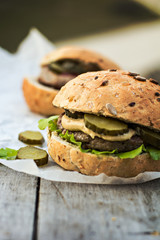 Burger with meat