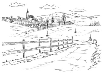 Obraz premium vector - Golling an der Salzach - Torren, Alp , Europe,Austria