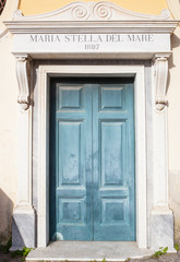 Door of Mary Star of the Sea in Sorrento, Italy.
