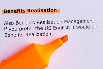 benefits realisation