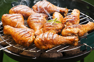 Grilled chicken sticks