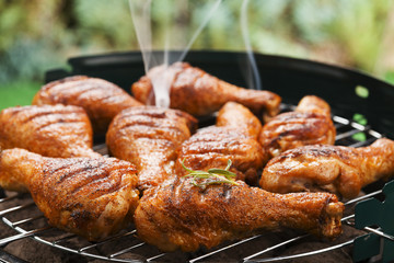 Grilled chicken sticks