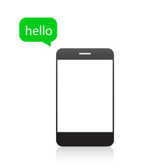 Hello message in the smartphone