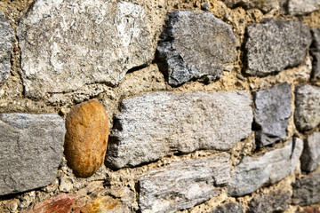 brick in  arsago seprio  street lombardy italy  varese