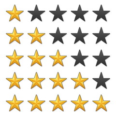 Obraz premium Rating stars