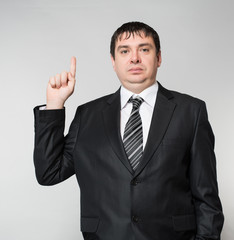 businessman with a gun