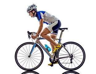 Fototapeta woman triathlon ironman athlete cyclist cycling obraz