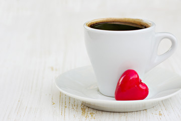 Coffe and heart