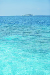 Clear ocean water, in resort