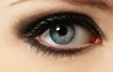Female eye close up