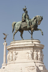 Fototapeta na wymiar Statue of Vittorio Emanuele II