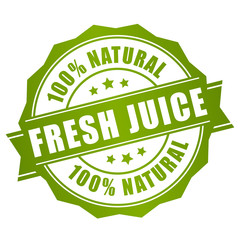 Fresh natural juice stamp