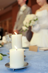 キャンドル,雛壇に飾られた灯火