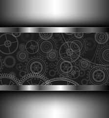 Background with technology gears