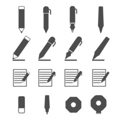 writing icons