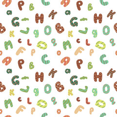 Alphabet Seamless pattern