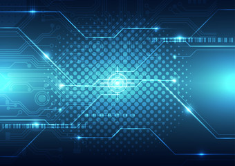 abstract future technology concept background, vector 